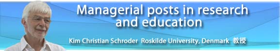 Managerial posts in research and education